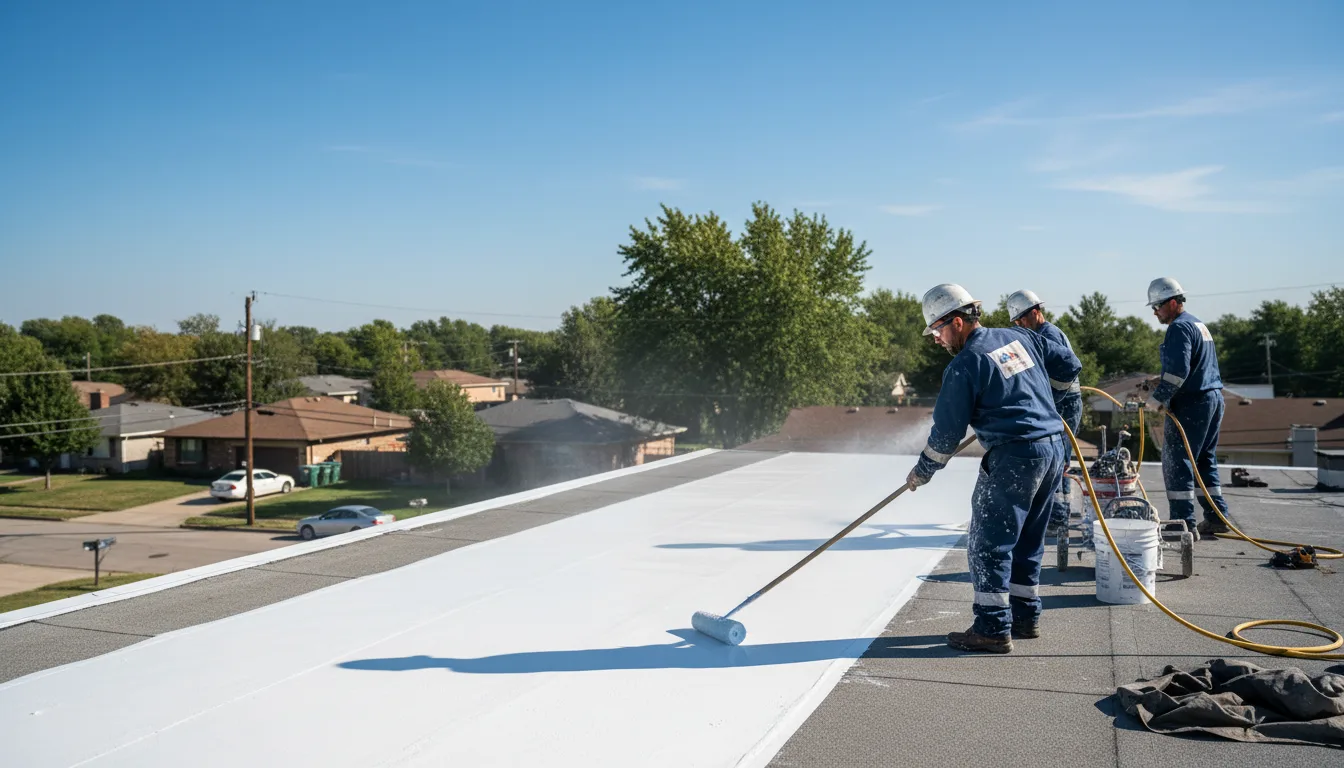 Commercial roof coating in Goshen, MA near me